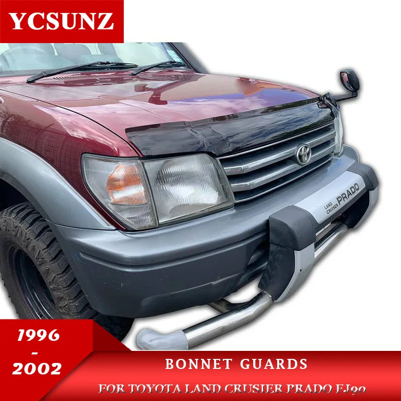 

Bonnet Guard For Toyota Land Cruiser Prado Fj90 1996 1997 1998 1999 2000 2001 2002 Bonnet Front Bug Shield Hood Deflector