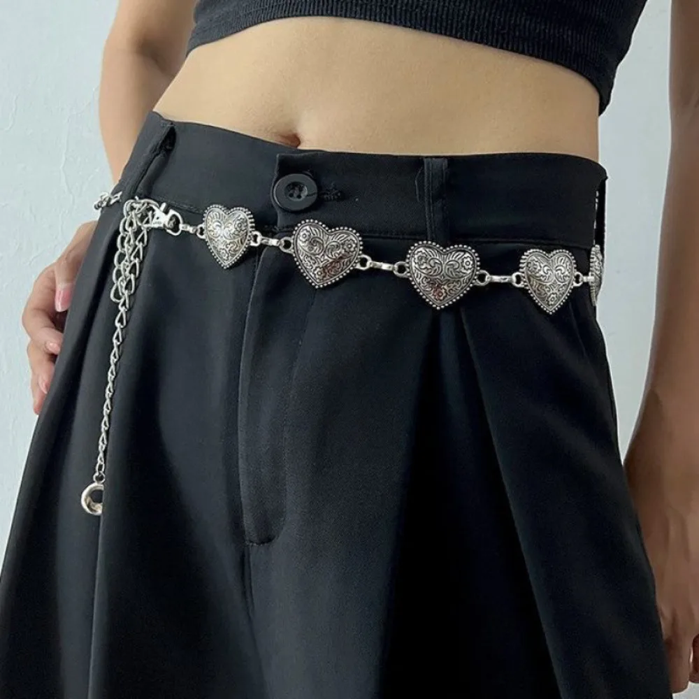 

Модная поясная цепочка в этническом стиле, серебряное украшение для платья, пояс-бабочка, металлическая цепочка для свитера