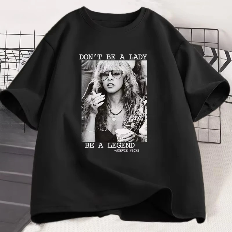 Don't Be A Lady Be A Legend T-shirt Vintage Hip Hop Graphic T Shirts Cotton Unisex Short Sleeve Tshirt Harajuku Streetwear Tops