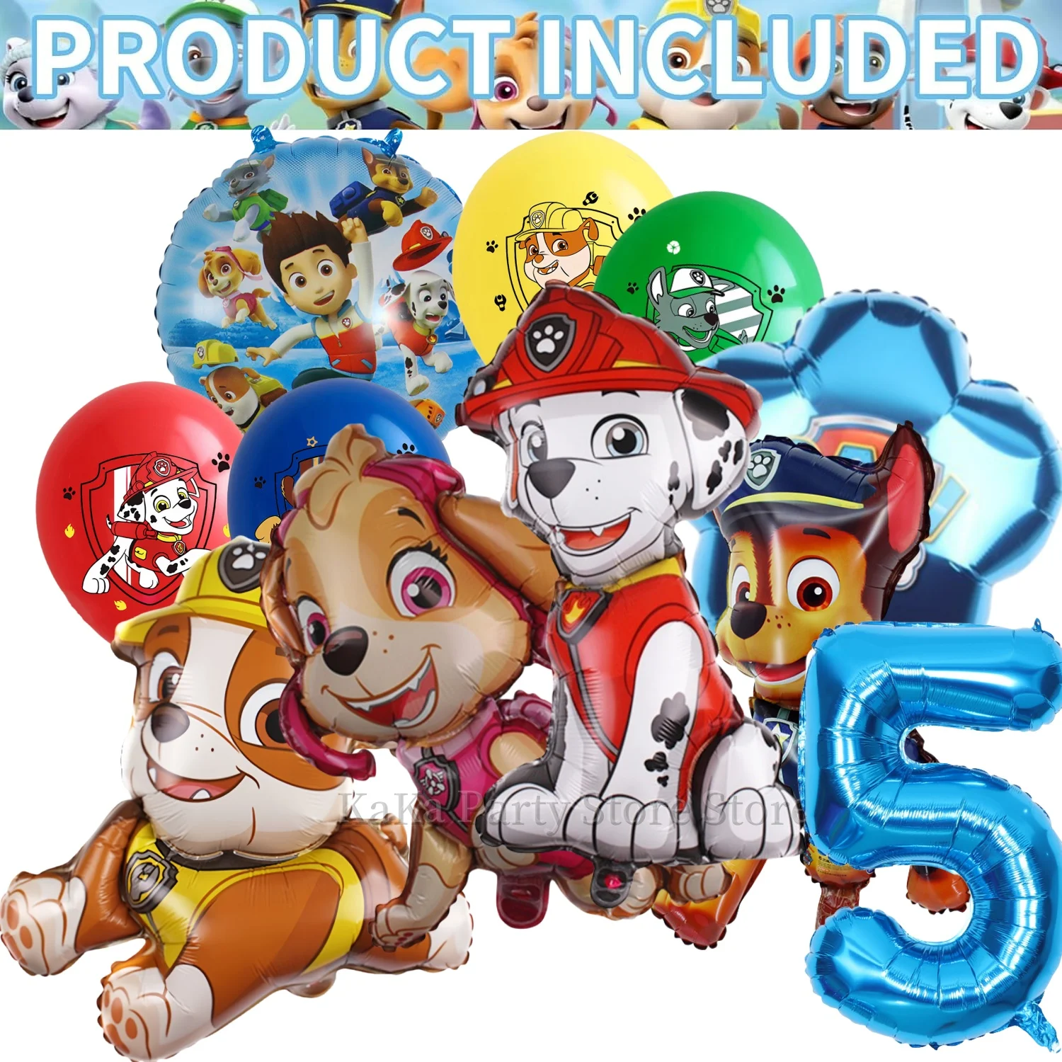 PAW Patrol Birthday Party Decoration Tableware Tablecloth Plates Cup napkin gift bag Balloons PAW Patrol Party Favors Supplies view 6