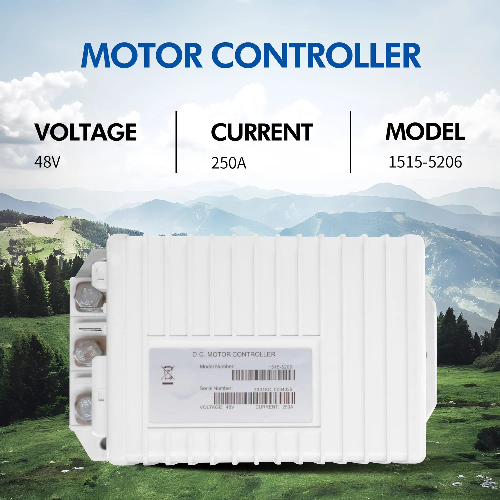 

Controller 1515-5206 48V 250A Suitable for Curtis Club Car Precedent 103982301 2014-2019 Tempo and Onward Electric Golf Cart