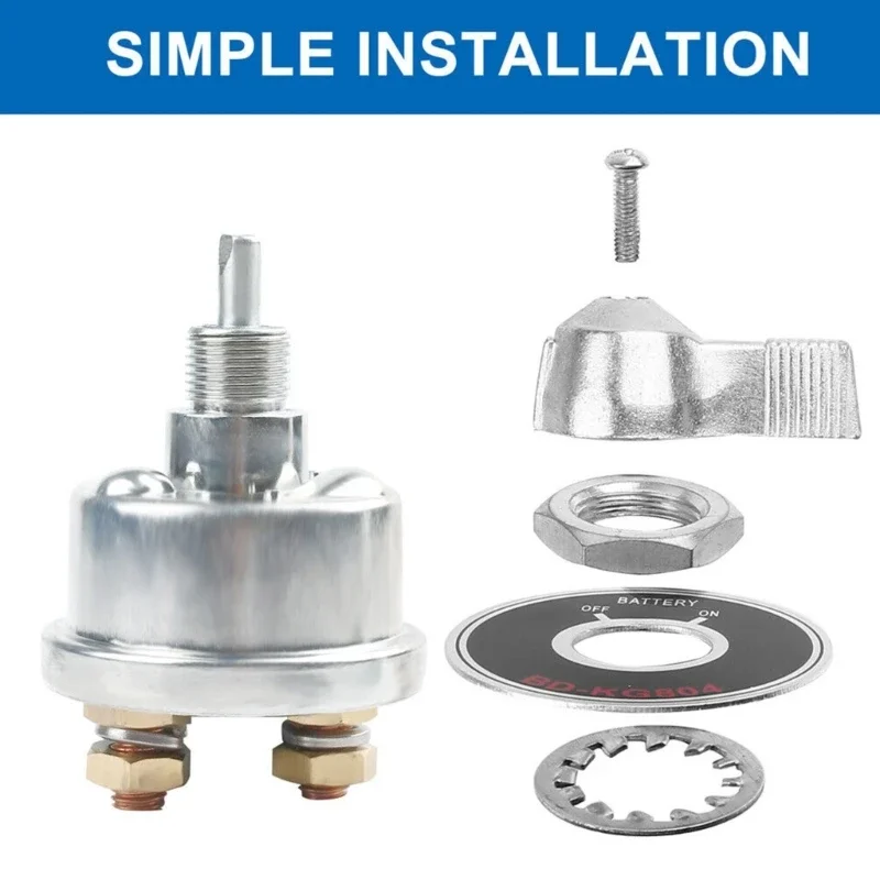 Marine High Current Battery Quick Switch Shut-Off Connectors Batteries Isolator Power Disconnection Anti-leak X37F
