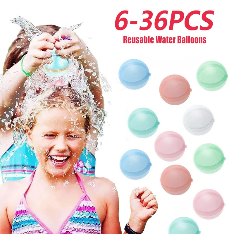 Nouveaux ballons d'eau réutilisables ballon d'eau rechargeable remplissage rapide auto-scellant bombe à eau balles anti-éclaboussures pour enfants piscine