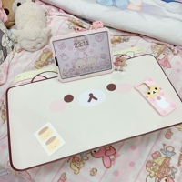 Ins Style Cute Bear Mouse Pad Original Cat Oversized Leather Waterproof Desk Pad Office Study Dormitory Computer Keyboard Pad
