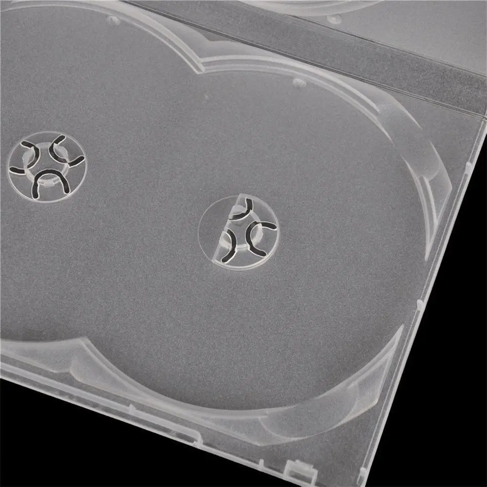 

Durable Plastic Storage for 3 Disc Clear Disc Holders Movie Box DVD Case CD Bags