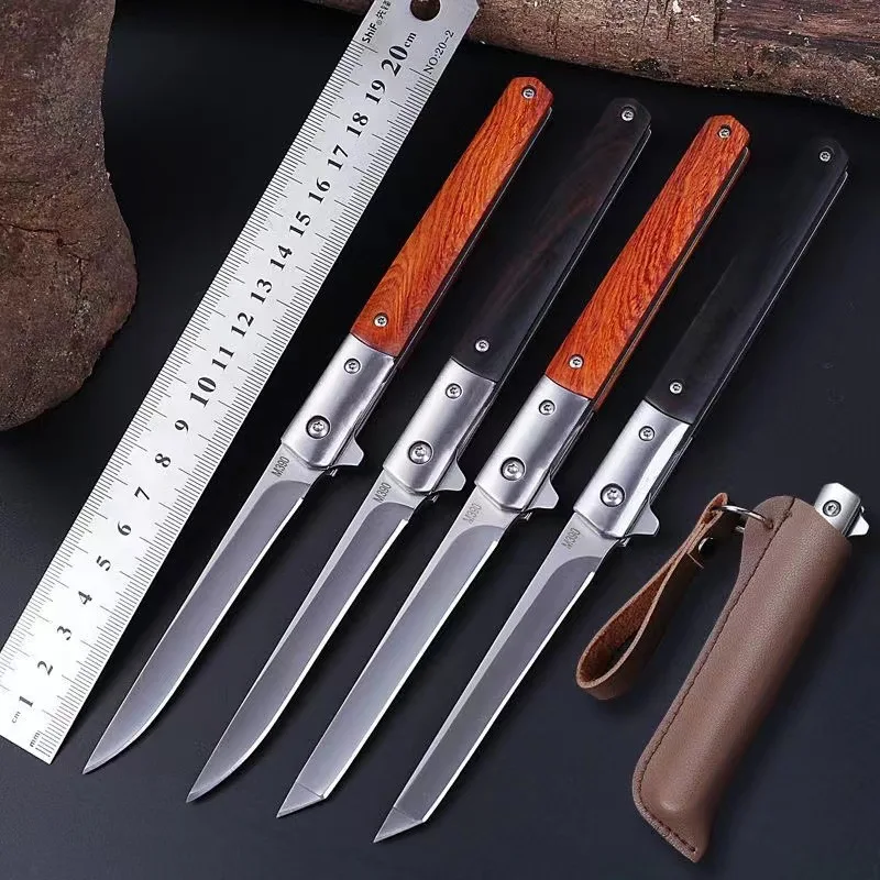 Outdoor Folding Knife Camping Survival Pen Knife Portable and Portable Multi functional Small Knife Home Fruit Knife Peeling Kni