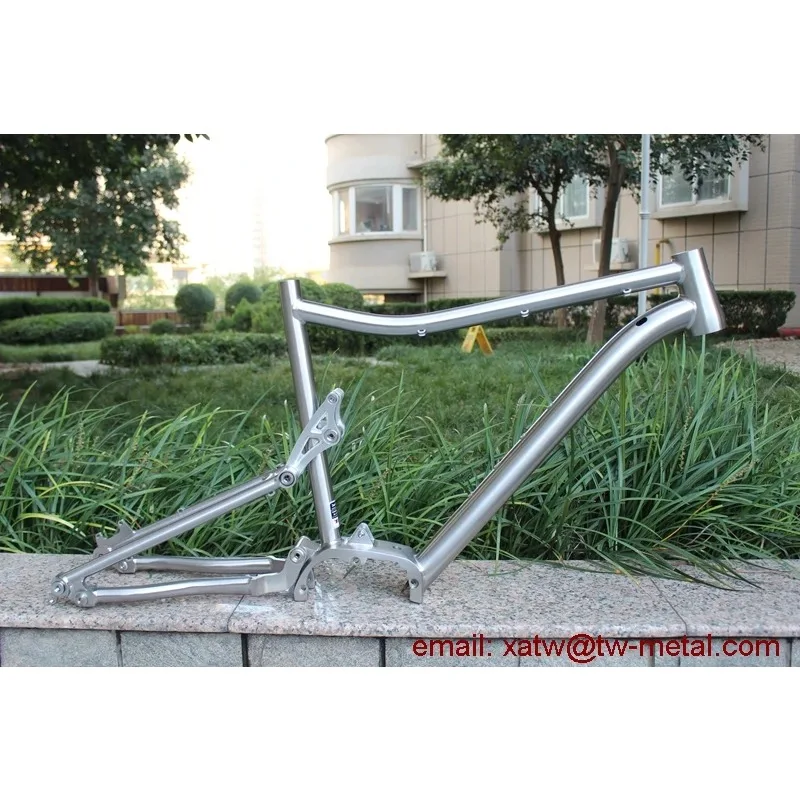 Titanium E-bike Frame Bafang M600 Titanium Suspension Bike Frame Bafang M600 Motor Titanium E-bike Frame M600