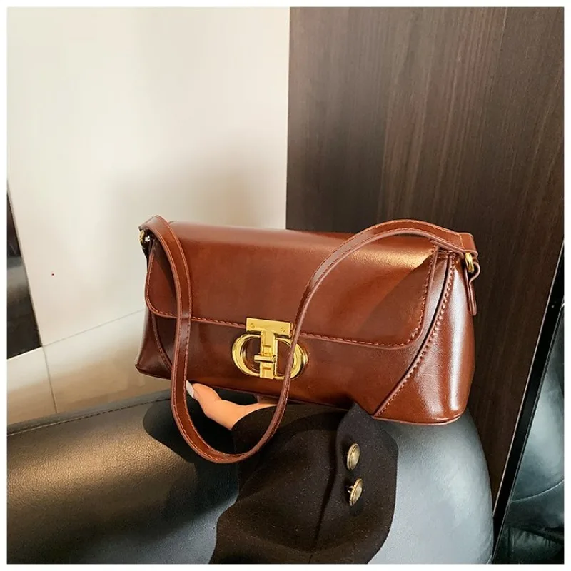 

Сумка из искусственной кожи 2026 – Минималистичная винтажная сумка-кроссбоди для женщин (регулируемый ремень и универсальный дизайн)