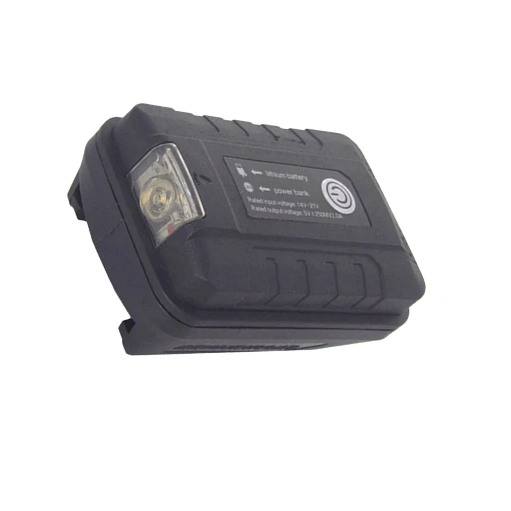 Fuente de alimentación portátil para batería Worx de 20v, protección de alto voltaje con luz LED de trabajo, adaptador USB Dual