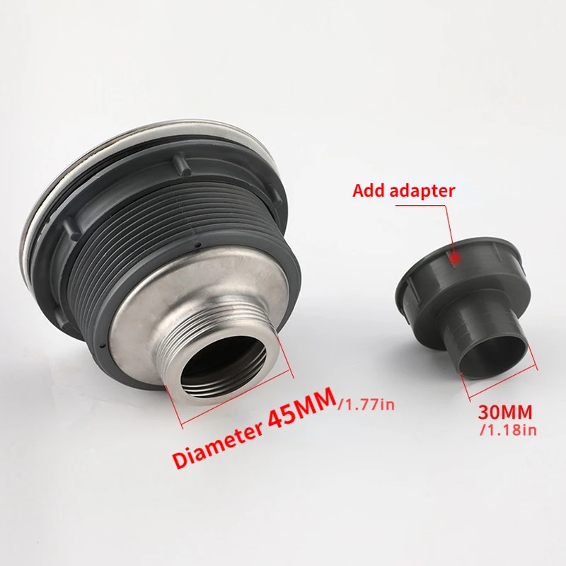 1PC Stainless Steel Sink Drain Basin Drainer Waste Strainer Plug Removable Waste Basket Sealing Lid Kitchen Bathroom Accessories