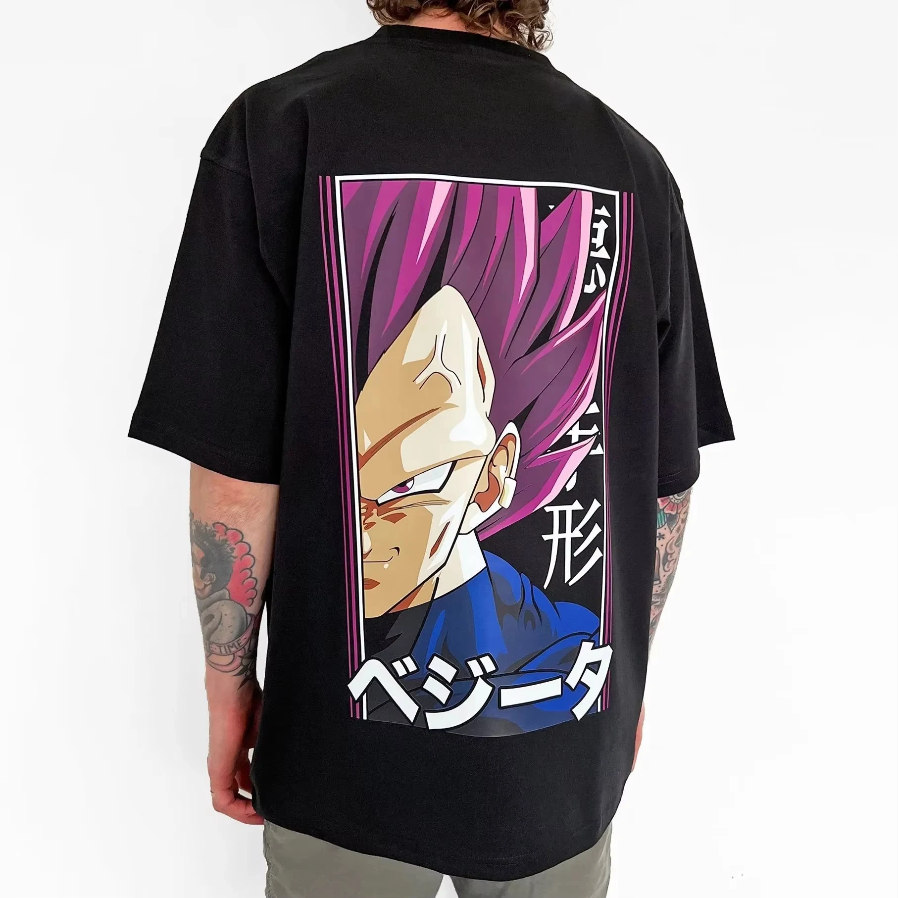 Dragon Ball Peripheral Animation Printed Short Sleeve T-shirt Men's and Women's T-shirt Men's Top Sports T-shirt Harajuku Y2K Te