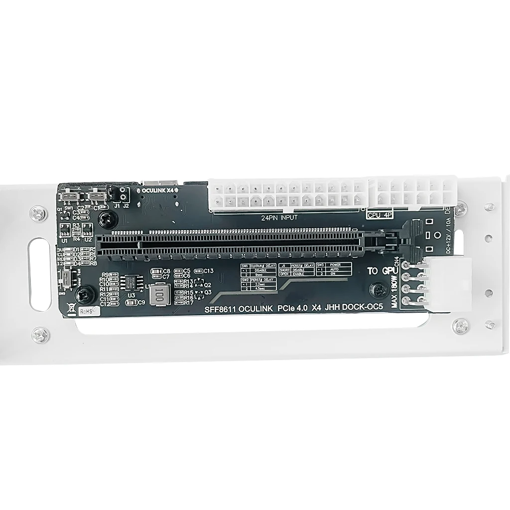Für Laptop EGPU-Gehäuse SFF 8611 Oculink M.2 Externe Grafikkarten-GPU-Halterung Dock PCIe 4.0 X4 Gen4 Notebook GDP NUC Adapterkarte – Detail 15