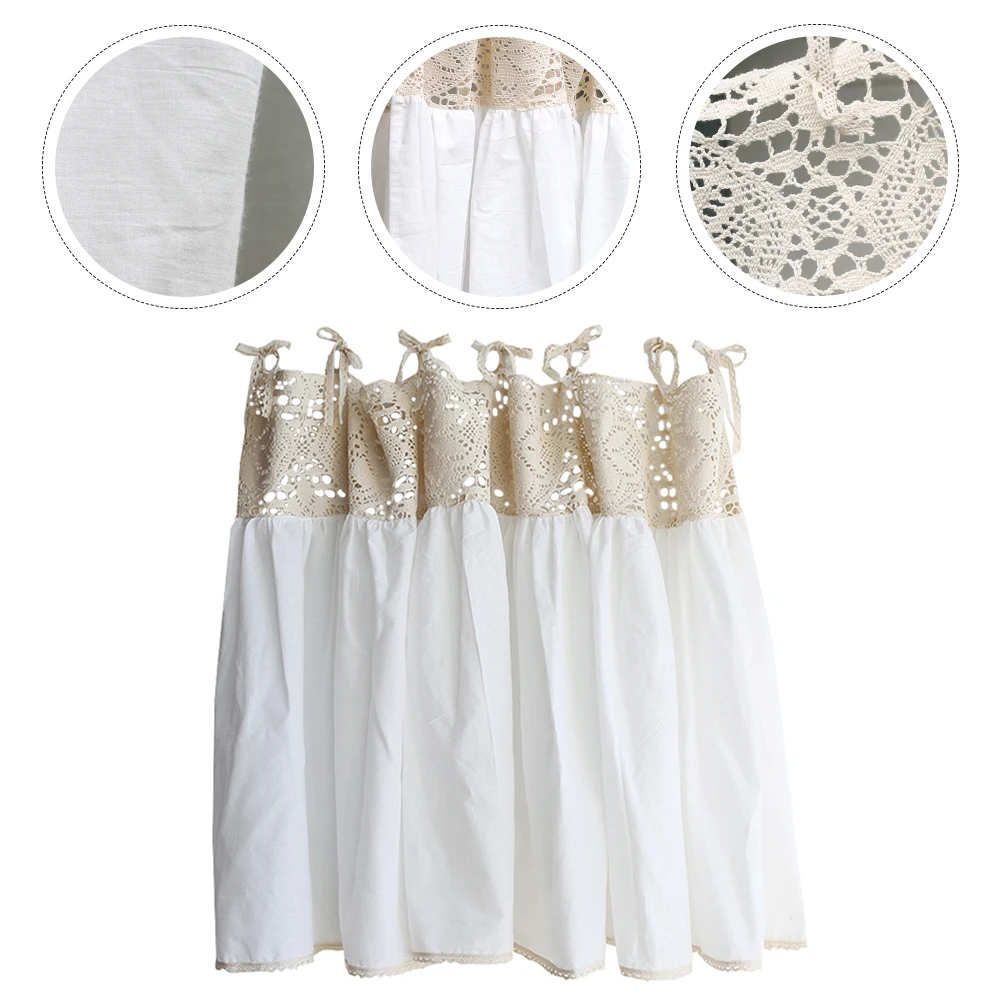 

1pc Cotton Modern Short Hanging Window For Kitchen Living Room Bedroom Decorative Half Curtain Home Decor Simple Window