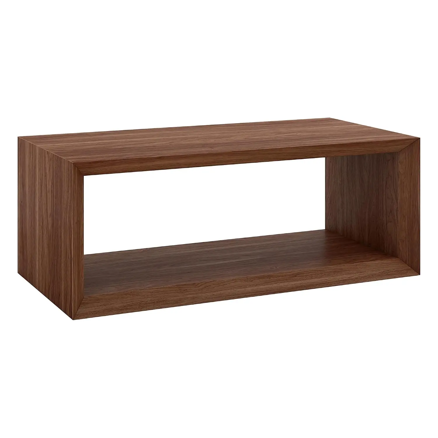 Modern Coffee Table Walnut Finish Living Room 48 Inch, Customized