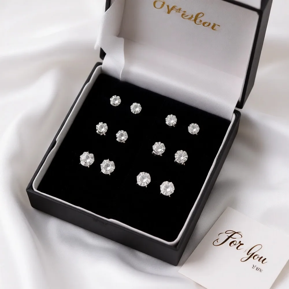 

Набор серебряных сережек-гвоздиков для женщин: круглые, квадратные, треугольные, в форме капли, с жемчугом и кубическим цирконием, для повседневной носки, вечеринок, в подарок