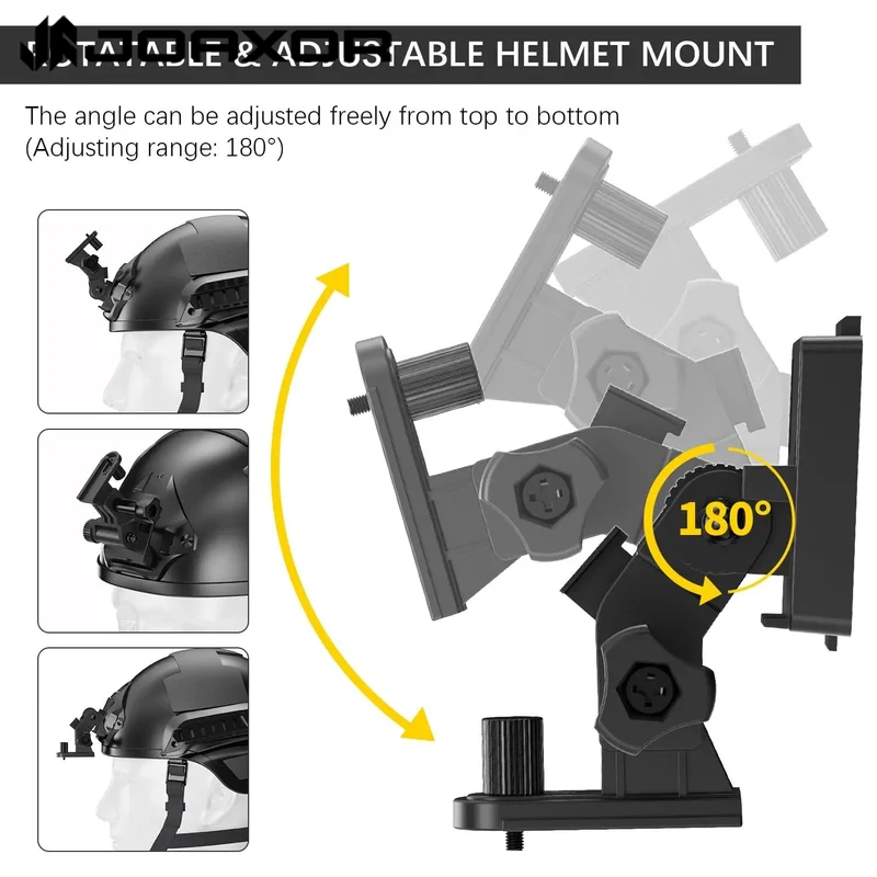 Imagem -02 - Joaxor-capacete de Caminhão Basculante Montado na Cabeça de Visão Noturna Acessórios Táticos Rápidos Nv8000 Nv8160 Nv8300