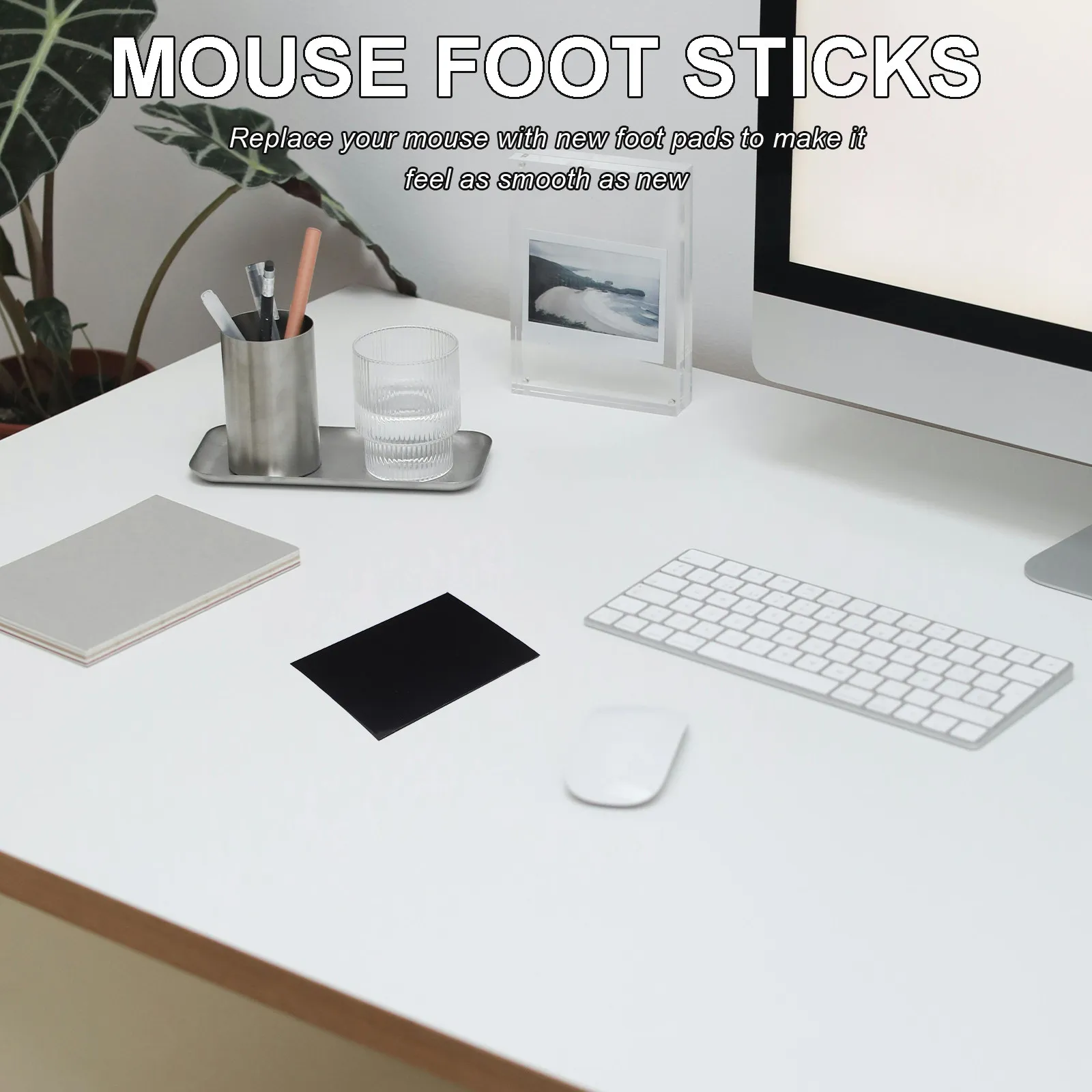 

Universal Thick Mouse Feet Pad DIY Adhesive Replacement for Wear-Resistant Mouse Glide Strong Adhesion Feet