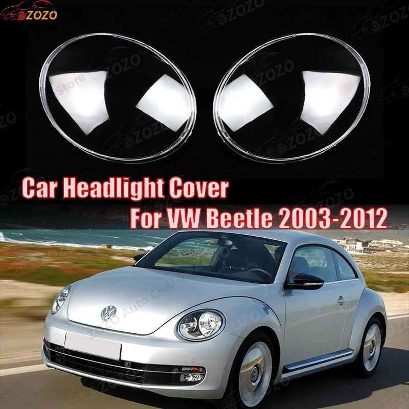 

Car Headlight Cover For VW Beetle 2003-2012 Headlamp Shade Head Lamp headlight lamp cover car accessories Car Light Assemblies