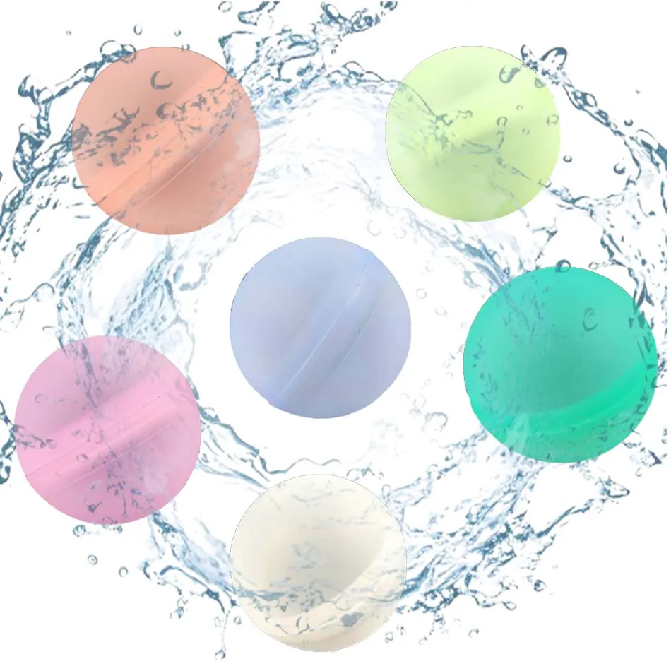 

2025 New Reusable Water Balloons Refillable Water Balloon Quick Fill Self Sealing Water Bomb Splash Balls for Kids Swimming Pool