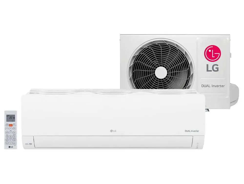 Ar-condicionado Split 9000 BTUs LG Dual Inverter Frio Compact S3-Q09AAQAK - 220V