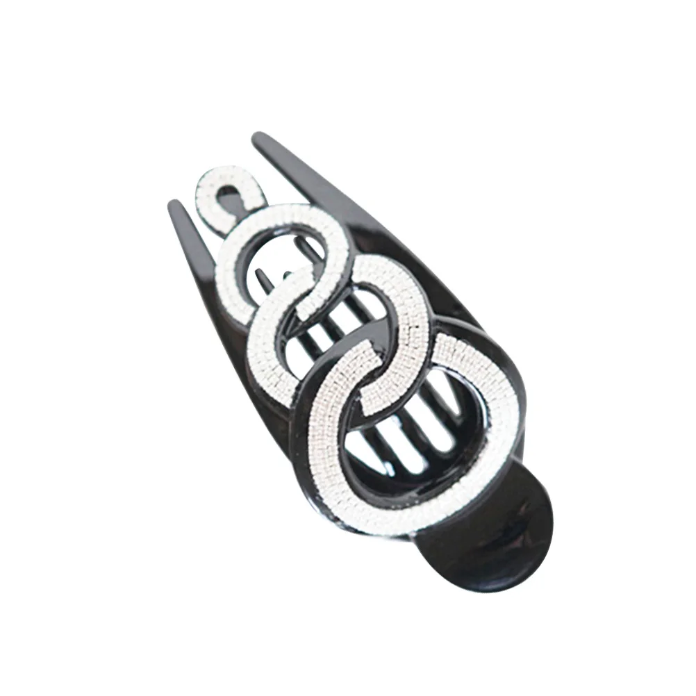 

Crystal Fish Clips Claw Durable ABS Smooth Bottom Non-Hurt Easy Wear Styling Women Hair Women Hair Claws Thick Thin
