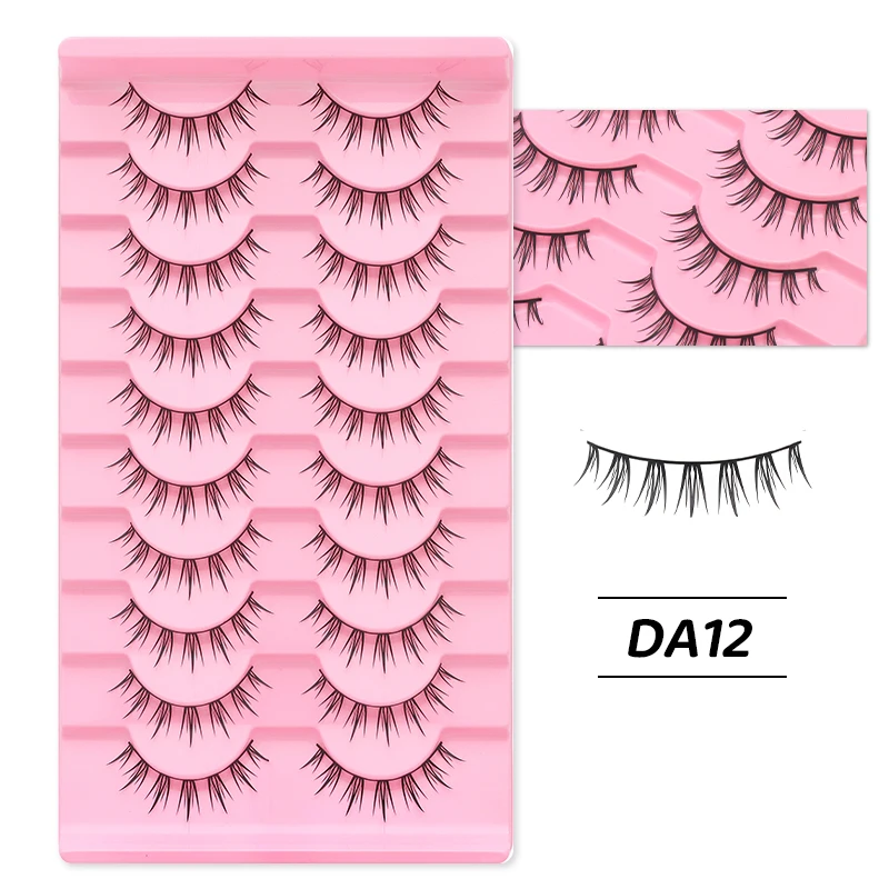 DINGSEN Anime-Wimpern, Vollstreifen-Wimpern, 10 Paar, dicke Wimpern, wiederverwendbare falsche Wimpern, Großhandel für Make-up, Beauty-Wimpern – Detail 17
