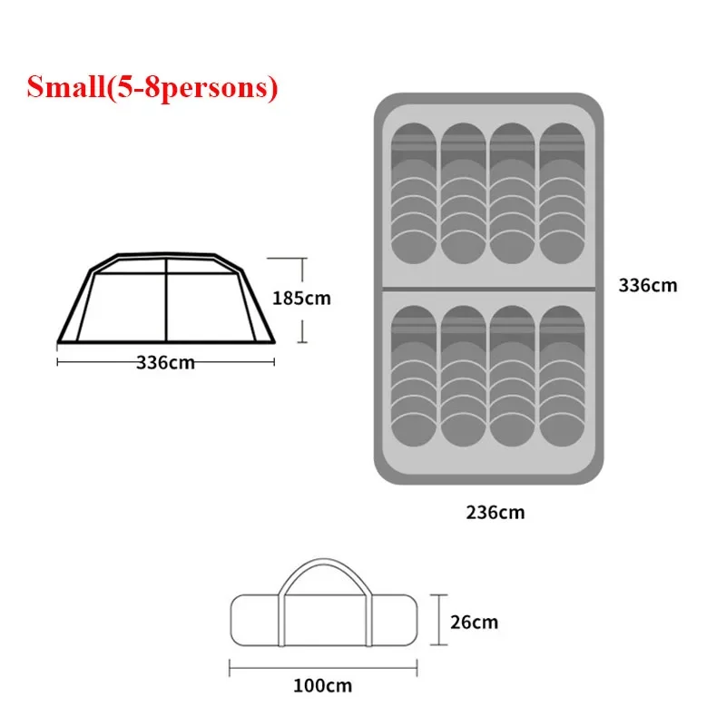 5-8 osób duży namiot podwójna warstwa kempingowy na świeżym powietrzu pogrubiony dwie sypialnie jedna sala wiele osób rodzinny namiot w pełni pokryć