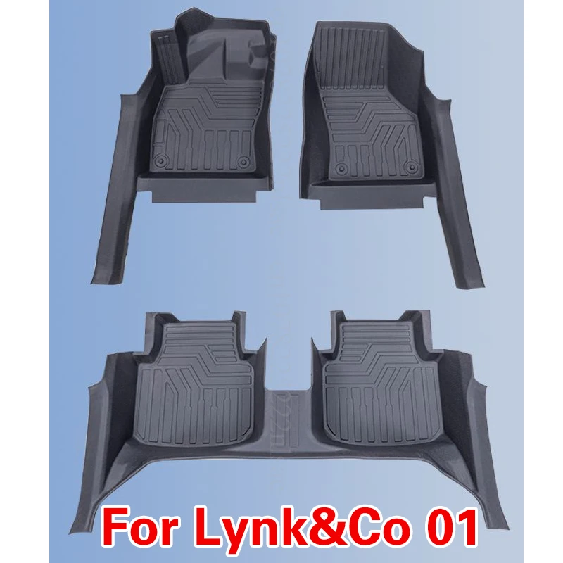 3 قطعة الحصير سيارة ل Lynk & Co 01 PHEV 2025 2026 2027 الأوساخ مقاومة اليد اليسرى سائق منصات غطاء للقدم اكسسوارات السيارات