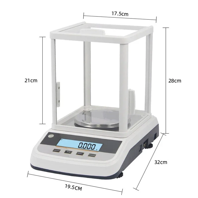 Lab Precision Analytical Balance Double-screen Display Precision Scale Jewelry Digital Scale Weight Scale 200g/300g/500g 0.001g