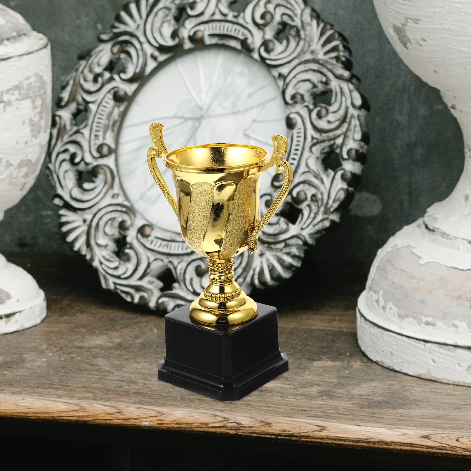 

Gold Plastic Award Kids For Competitions Party Decor Small Children Supply Reward Cup Multi-Function Award Decor Desktop