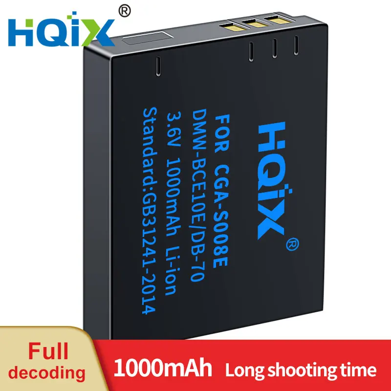 

HQIX for Leica C-LUX3 C-LUX2 camera BP-DC6 Charger Battery