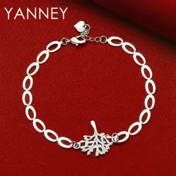 2024 New 925 Sterling Silver 8 Inches Classic Tree of Life Bracelet For Women Charm Jewelry Accessories Wedding Party