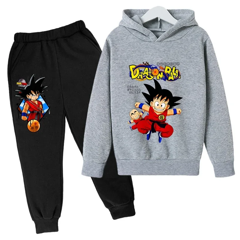 Anime Dragon Ball Z Sweatshirt 4-14 tahun anak-anak Hoodie pakaian Anime Goku Hoodie anak laki-laki perempuan Sweatshirt ukuran anak-anak 100-160cm