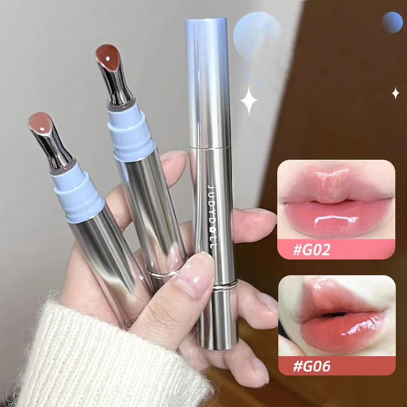 Judydoll Ice Diamond Essence Lip Gloss Oil Mirror Water Light Lip Tint Fading Lip Lines Lipstick Moisturizer Lip Plumping Makeup