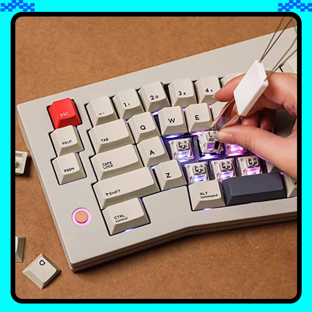 

Механическая клавиатура CIDOO V68 с маленьким цветным экраном, три режима подключения, низкая задержка, с возможностью горячей замены переключателей, аксессуары для ПК, подарок