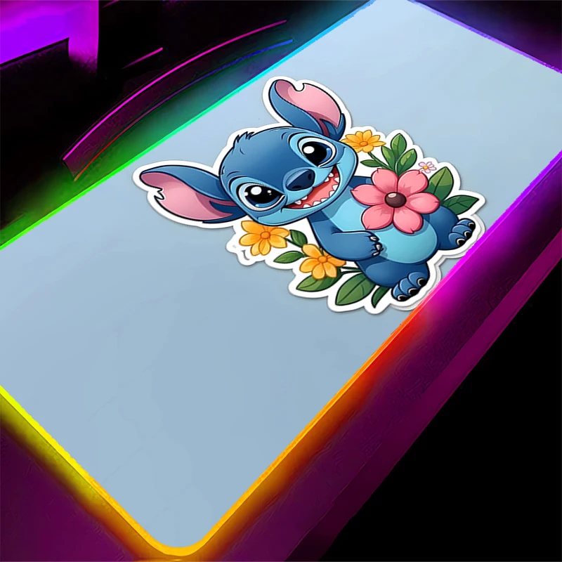 لوحة ماوس LED سنوبي الخلفية ألعاب الألعاب الرياضية الإلكترونية Playeocking اكسسوارات سرعة لوحة المفاتيح المطاط قفل حافة RGB حصيرة مكتبية كمبيوتر محمول #1