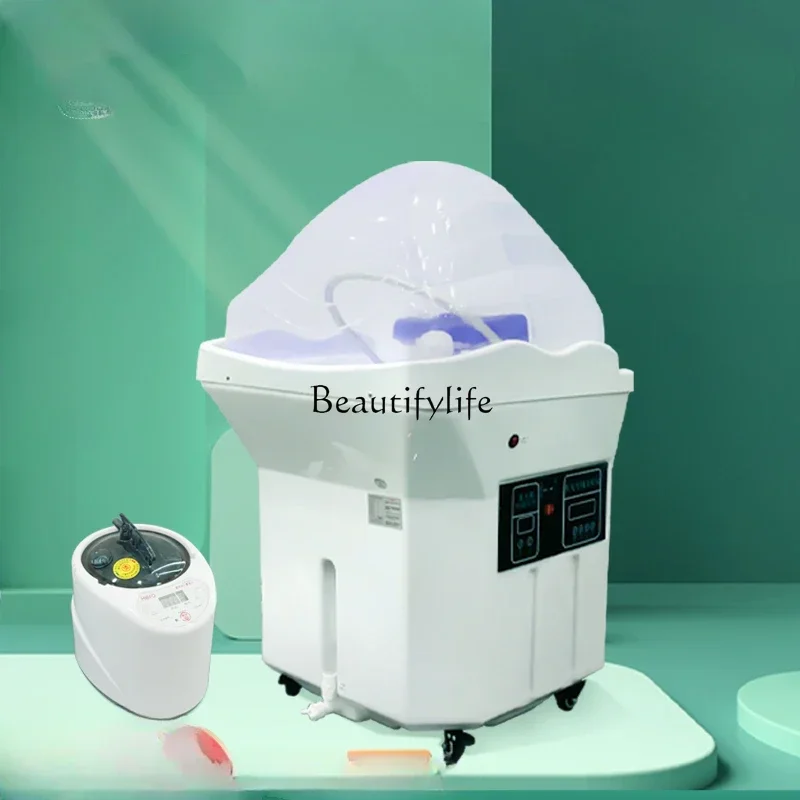 

Water-Free Mobile Head Treatment Basin Barber Shop Intelligent Constant Temperature Water Circulation Sauna Machine