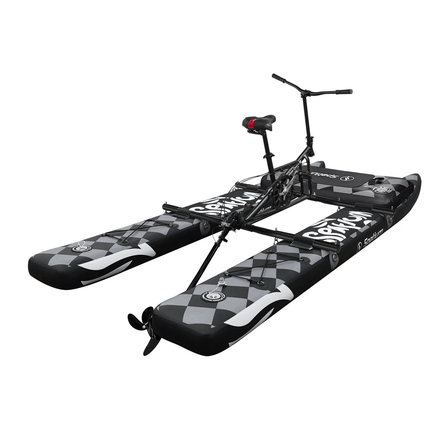 

Hydrobikes Inflatable Water Bike - Pedal-Powered Pontoon Boat, Floating Bicycle for Lakes & Rivers, Stock in EU/US/RU/AU