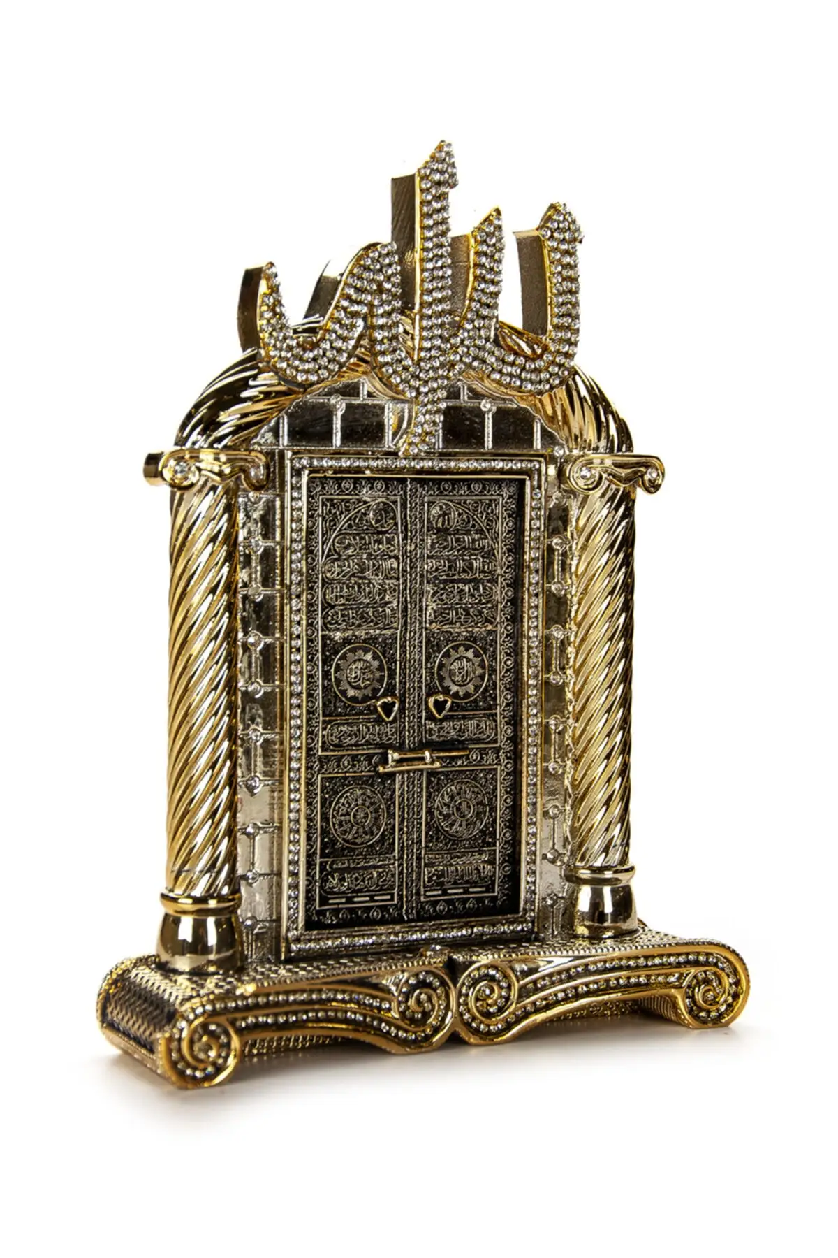 DOLBOVI Allah lafızled door crystal stone decorated religious gift trinket Gold color