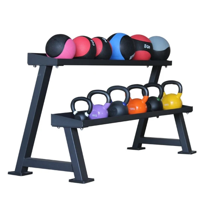 

High Quality Two Tiers Kettlebell Rack Storage Kettlebell Weight Rack