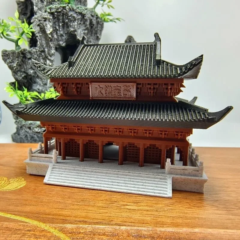 2025 Plastic 3D Printing Architectural Ornaments Home Desktop Micro Landscape Chinese Fish Tank Bonsai Ancient ArchitectureLH861