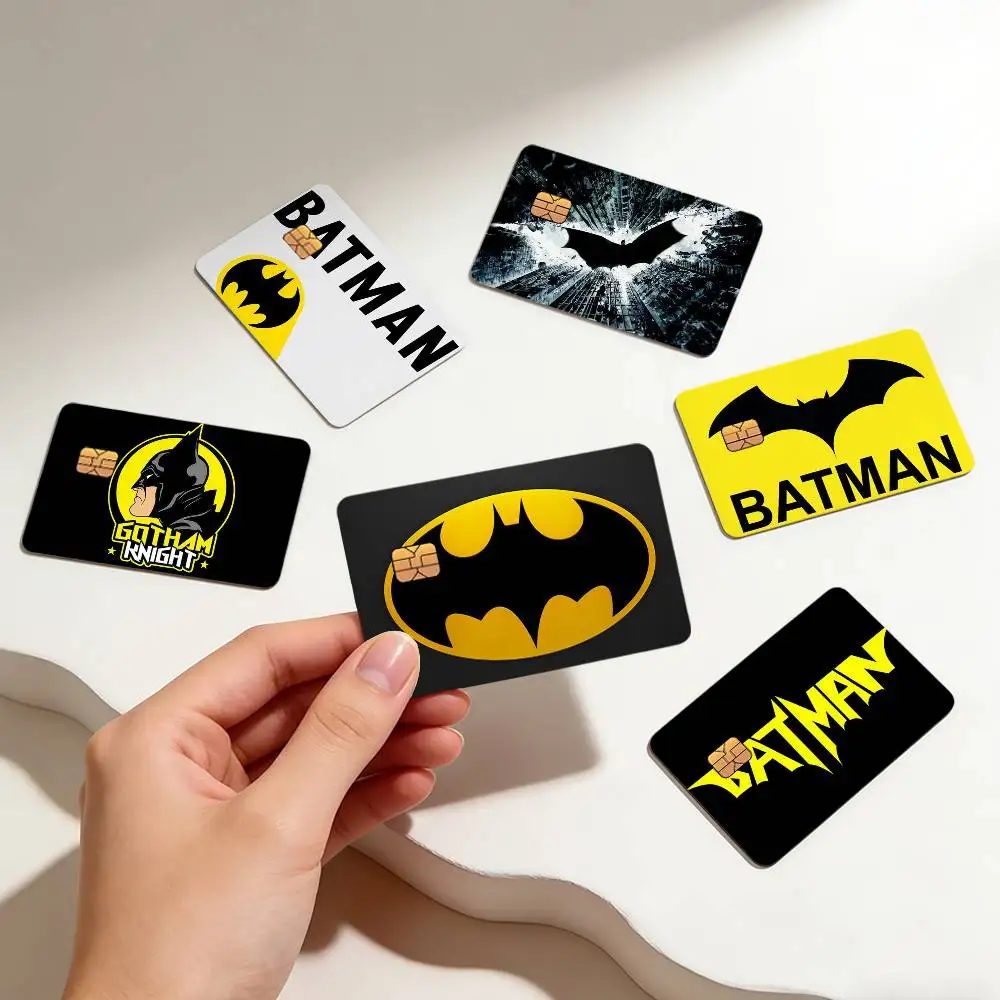 Fundas Adhesivas para Tarjetas Bancarias con Diseño Creativo de Batman, de la Serie 'Film Cool Art WB', Protección Contra Rayones para Tarjetas de Crédito