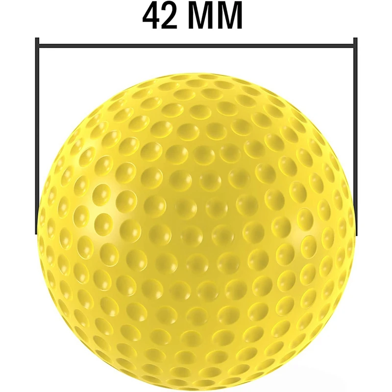 12 Pcs Practice Foam Golf Balls Dent Resistant, Limited Flight, Realistic Performance,Perfect For Indoors And Backyard