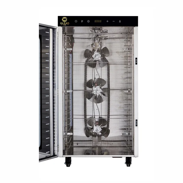 Industrial Batch Freeze Industrial Tray Spin Vegetable 20 Tray Dehydration Drying Fruit Dehydrator Commercial Fruit Dryer