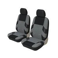 2 fundas delanteras para asientos de coche, poliéster, tela Universal, SUV, sedán, furgoneta, cubiertas interiores automotrices