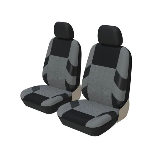 Imagen 1 del producto 2 fundas delanteras para asientos de coche, poliéster, tela Universal, SUV, sedán, furgoneta, cubiertas interiores automotrices