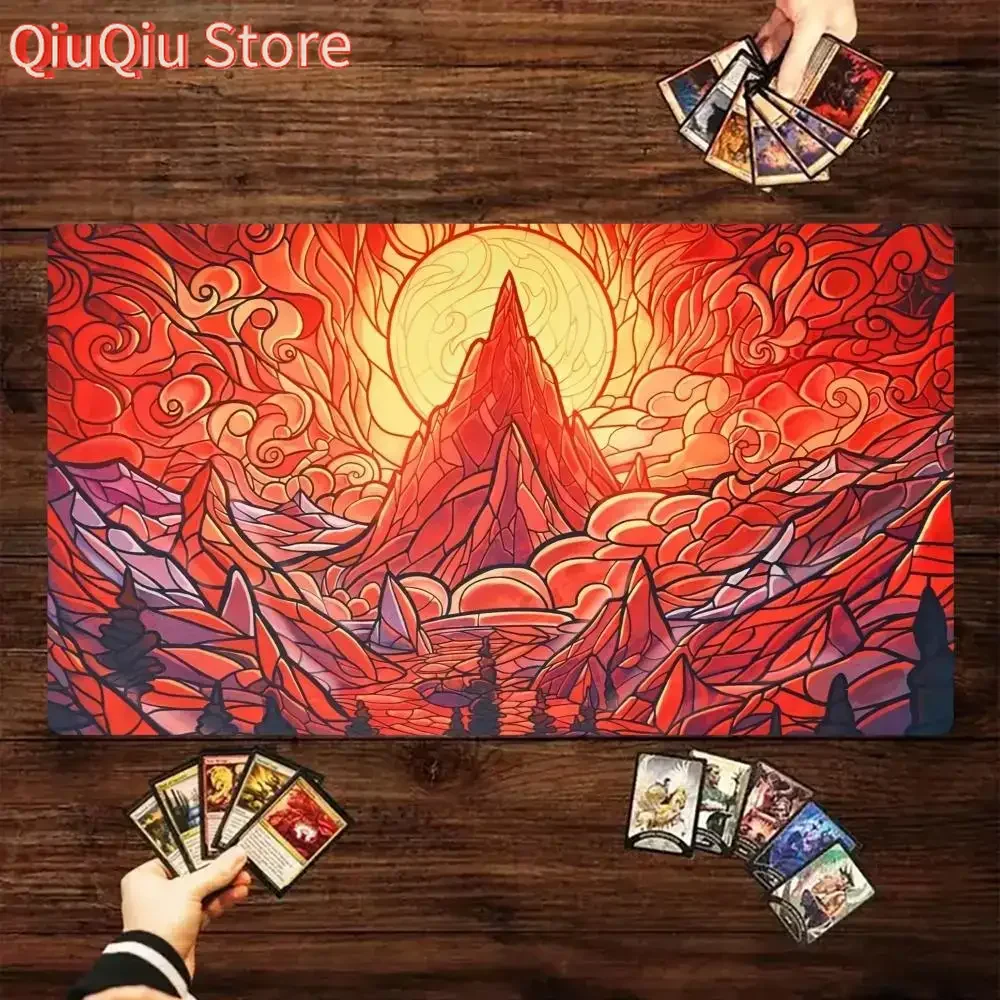 Magic Gathering Mauspad, magische Partyspielmatte, langlebiges Gummi für MTG TCG-Spiele, 35 x 60 Mauspads, Büro-Schreibtischmatten, freundliches Des