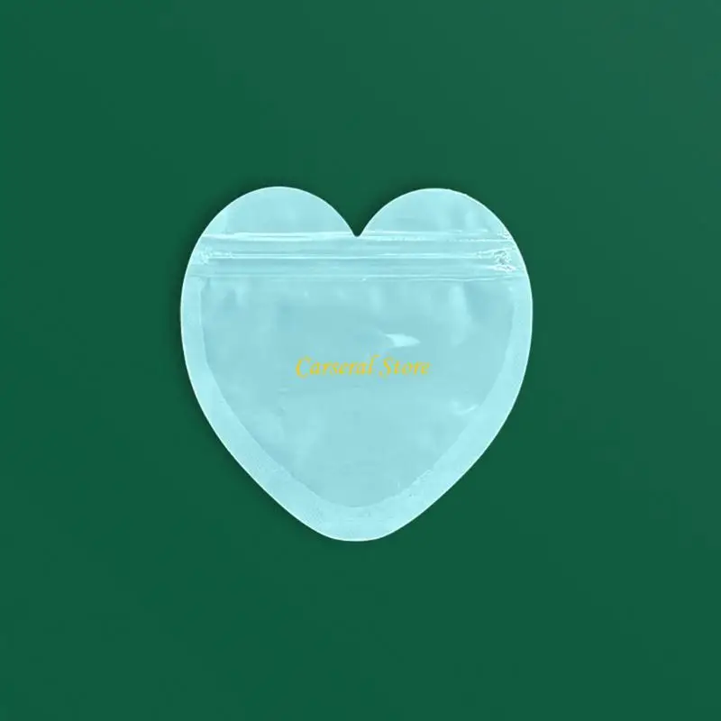 

M4yf 300pcs Love Heart -Clase Dewelry Bags Пластиковые материалы стильные для подарков упаковка