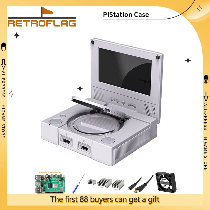 

RETROFLAG PiStation Case LCD With Cooling Fan and Heatsinks For Raspberry Pi 4B Board - In Stock