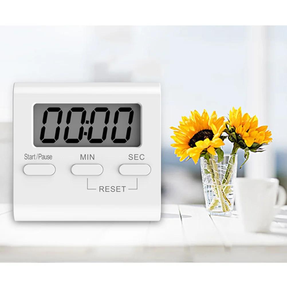 

1Pcs LCD Digital Kitchen Timer Multifunctional Large LED Display Cooking Count Up Down Alarm Timer Clock